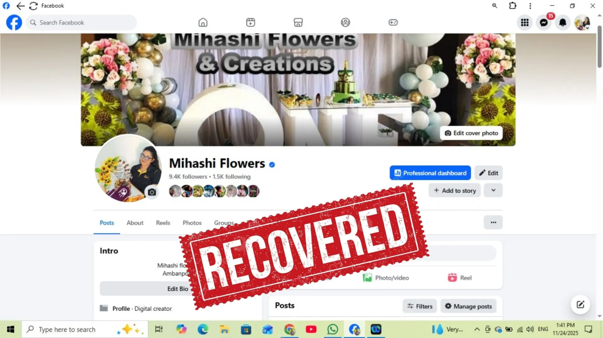 Mihashi Flowers Page Recovery - page Recoverd